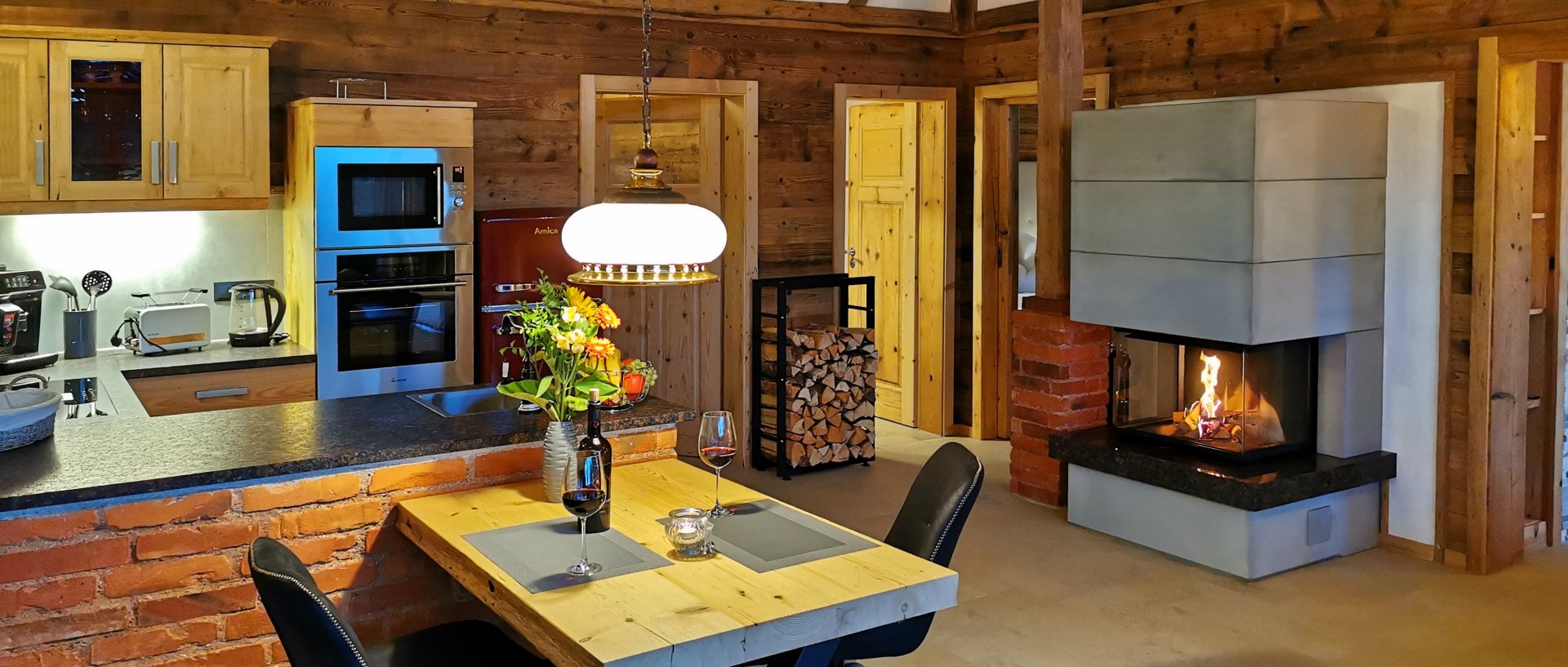 Bayerischer Wald Luxus Chalets für 2 Personen mit Whirlpool, Kaminofen, Sauna